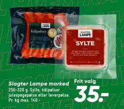 Bilka Slagter Lampe marked, DKK 35 tilbud