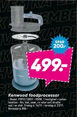 Bilka Kenwood foodprocessor, DKK 499 tilbud