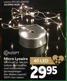 Din Isenkræmmer Micro Lyswire tilbud