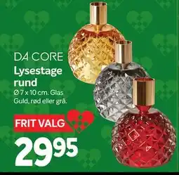 Din Isenkræmmer Lysestage rund, DKK 29.95 tilbud