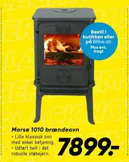 Bilka Morsø 1010 brændeovn, DKK 7899 tilbud