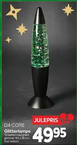 Din Isenkræmmer Glitterlampe, DKK 49.95 tilbud