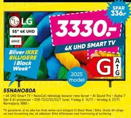 Bilka LG 55NANO80A, DKK 3330 tilbud
