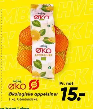 Økologiske appelsiner, DKK 15