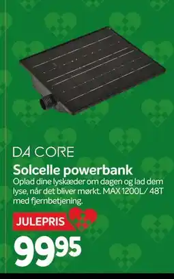 Din Isenkræmmer Solcelle powerbank, DKK 99.95 tilbud