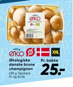 Bilka Økologiske danske brune champignon, DKK 25 tilbud