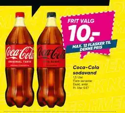 Bilka Coca-Cola sodavand, DKK 10 tilbud