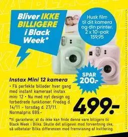 Bilka Instax Mini 12 kamera, DKK 499 tilbud