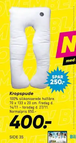 Bilka Kropspude, DKK 400 tilbud