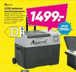 Bilka CX30 køleboks med kompressor, DKK 1499 tilbud