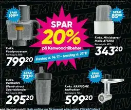 Bilka SPAR 20% på Kenwood tilbehør tilbud