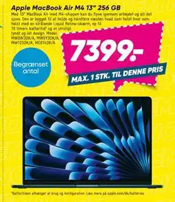 Bilka Apple MacBook Air M4 13” 256 GB, DKK 7399 tilbud