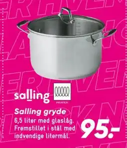 Bilka Salling gryde, DKK 95 tilbud