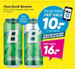 Bilka Faxe Kondi Booster, DKK 16, App-pris tilbud