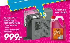 Køkkenchef slush og softicemaskine, DKK 999
