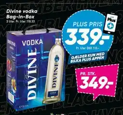 Bilka Divine vodka Bag-in-Box, DKK 349, App-pris tilbud