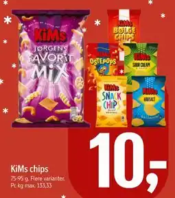 Føtex KiMs chips, DKK 10 tilbud