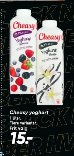 Bilka Cheasy yoghurt, DKK 15 tilbud