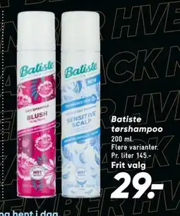 Bilka Batiste tørshampoo, DKK 29 tilbud