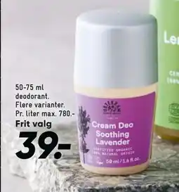 Bilka 50-75 ml deodorant, DKK 39 tilbud