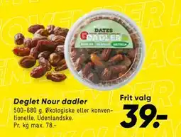 Bilka Deglet Nour dadler, DKK 39 tilbud
