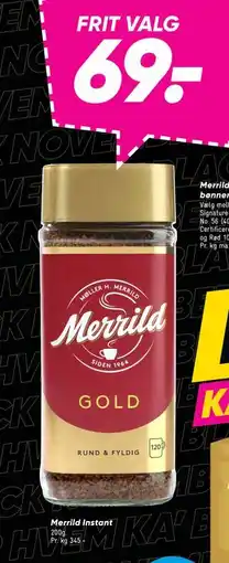 Bilka Merrild Instant, DKK 69 tilbud