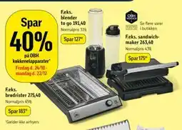 Føtex Spar 40% på OBH køkkenelapparater tilbud