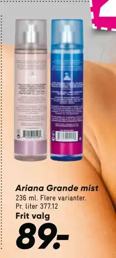 Bilka Ariana Grande mist, DKK 89 tilbud