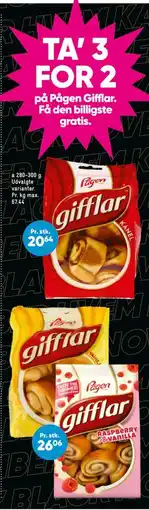 Bilka TA’ 3 FOR 2 på Pågen Gifflar tilbud