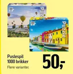 Føtex Puslespil 1000 brikker, DKK 50 tilbud