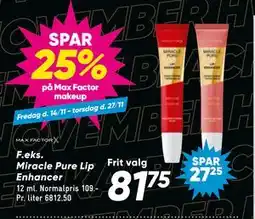 Bilka SPAR 25% på Max Factor makeup tilbud
