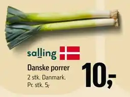 Føtex Danske porrer, DKK 10 tilbud