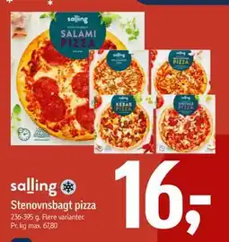 Føtex Stenovnsbagt pizza, DKK 16 tilbud