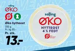 Bilka Øko hytteost, DKK 13 tilbud