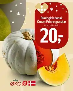 Føtex Økologisk dansk Crown Prince græskar, DKK 20 tilbud