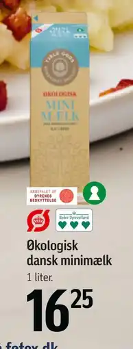 Føtex Økologisk dansk minimælk, DKK 16.25 tilbud