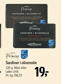 Føtex Sardiner i olivenolie, DKK 19 tilbud