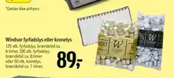 Føtex Windsor fyrfadslys eller kronelys, DKK 89 tilbud