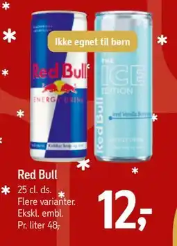 Føtex Red Bull, DKK 12 tilbud