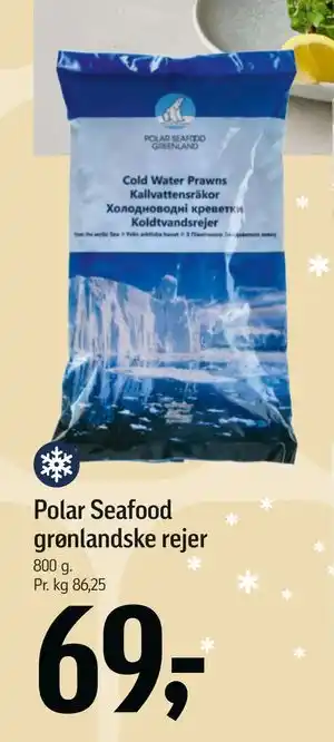 Føtex Polar Seafood grønlandske rejer, DKK 69 tilbud