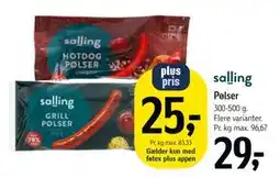 Føtex Pølser, DKK 29, App-pris tilbud