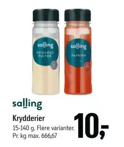 Føtex Krydderier, DKK 10 tilbud