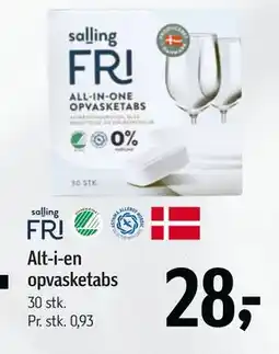 Føtex Alt-i-en opvasketabs, DKK 28 tilbud
