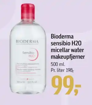 Føtex Bioderma sensibio H2O micellar water makeupfjerner, DKK 99 tilbud