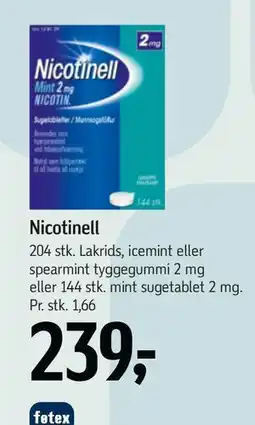 Føtex Nicotinell, DKK 239 tilbud