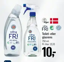 Føtex Toilet- eller glasrens, DKK 10 tilbud