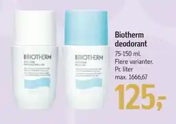 Føtex Biotherm deodorant, DKK 125 tilbud