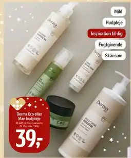 Føtex Derma Eco eller Man hudpleje, DKK 39 tilbud