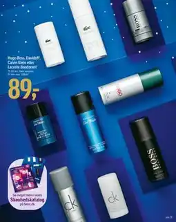 Føtex Hugo Boss, Davidoff, Calvin Klein eller Lacoste deodorant, DKK 89 tilbud