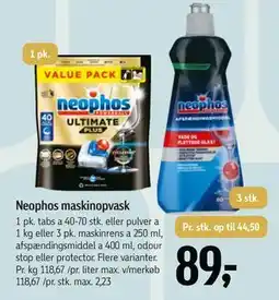 Føtex Neophos maskinopvask, DKK 89 tilbud